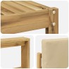 Ensemble de canapés d'extérieur 5 pcs Blanc et Beige 580732580732