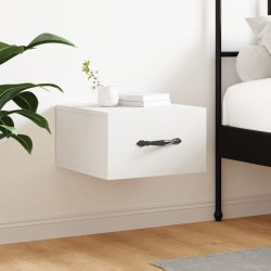 Table de chevet murale blanc 35x35x20 cm 580737580737