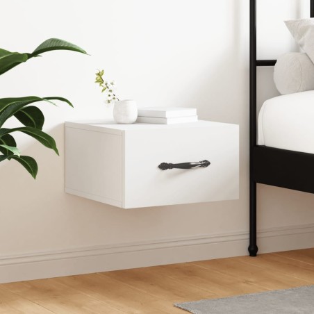 Table de chevet murale blanc 35x35x20 cm 580737580737