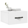 Table de chevet murale blanc 35x35x20 cm 580737580737