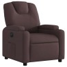 Fauteuil inclinable électrique Marron foncé Tissu 580739580739