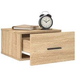 Table de chevet murale chêne sonoma 35x35x20 cm 580740580740