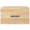 Table de chevet murale chêne sonoma 35x35x20 cm 580740580740