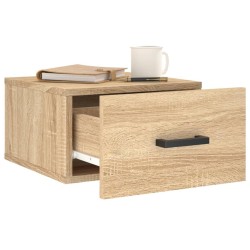 Table de chevet murale chêne sonoma 35x35x20 cm 580742580742
