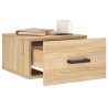 Table de chevet murale chêne sonoma 35x35x20 cm 580742580742