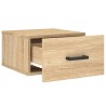 Table de chevet murale chêne sonoma 35x35x20 cm 580742580742