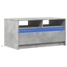 Table basse avec lumières LED gris béton bois d'ingénierie 580743580743