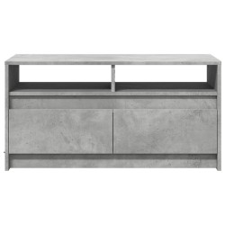 Table basse avec lumières LED gris béton bois d'ingénierie 580743580743