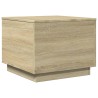 Table basse avec lumières LED chêne sonoma 50x50x40 cm 580744580744