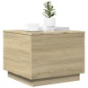 Table basse avec lumières LED chêne sonoma 50x50x40 cm 580744580744