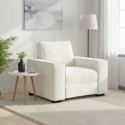 Fauteuil/canapé crème 100x78x84 cm velours 580745580745