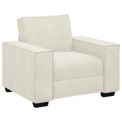 Fauteuil/canapé crème 100x78x84 cm velours 580745580745