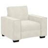 Fauteuil/canapé crème 100x78x84 cm velours 580745580745