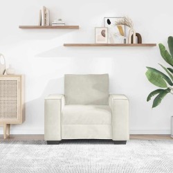 Fauteuil/canapé crème 100x78x84 cm velours 580745580745