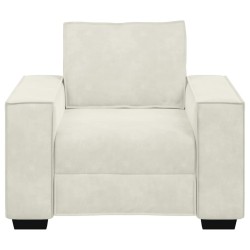Fauteuil/canapé crème 100x78x84 cm velours 580745580745