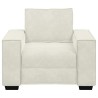 Fauteuil/canapé crème 100x78x84 cm velours 580745580745