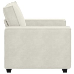 Fauteuil/canapé crème 100x78x84 cm velours 580745580745