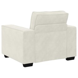 Fauteuil/canapé crème 100x78x84 cm velours 580745580745