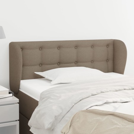  Tête de lit avec oreilles Taupe 93x23x78/88 cm Tissu 