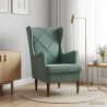 Fauteuil Vert Mer Velours 580749580749