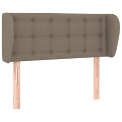  Tête de lit avec oreilles Taupe 93x23x78/88 cm Tissu 