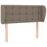  Tête de lit avec oreilles Taupe 93x23x78/88 cm Tissu 