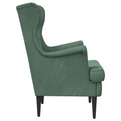 Fauteuil Vert Mer Velours 580750580750