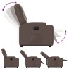 Fauteuil inclinable électrique marron similicuir 580751580751