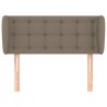  Tête de lit avec oreilles Taupe 93x23x78/88 cm Tissu 