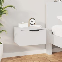 Table de chevet murale blanc 34x30x20 cm 580755580755