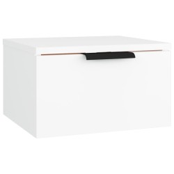 Table de chevet murale blanc 34x30x20 cm 580755580755