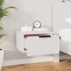 Table de chevet murale blanc 34x30x20 cm 580755580755