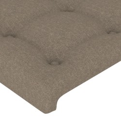  Tête de lit avec oreilles Taupe 93x23x78/88 cm Tissu 
