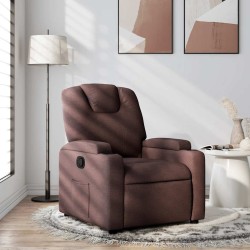 Fauteuil inclinable Marron foncé Tissu 580756580756