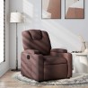 Fauteuil inclinable Marron foncé Tissu 580756580756