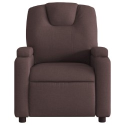 Fauteuil inclinable Marron foncé Tissu 580756580756