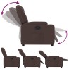 Fauteuil inclinable Marron foncé Tissu 580756580756