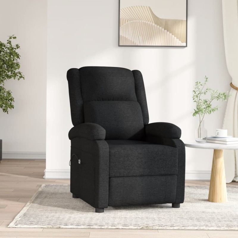 Fauteuil inclinable électrique Noir Tissu 580757580757