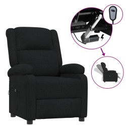 Fauteuil inclinable électrique Noir Tissu 580757580757
