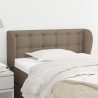  Tête de lit avec oreilles Taupe 93x23x78/88 cm Tissu 