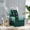 Fauteuil inclinable de massage vert foncé tissu 580759580759