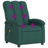 Fauteuil inclinable de massage vert foncé tissu 580759580759