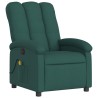 Fauteuil inclinable de massage vert foncé tissu 580759580759
