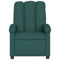 Fauteuil inclinable de massage vert foncé tissu 580759580759