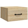 Table de chevet murale Chêne sonoma 35x35x20 cm 580760580760