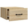 Table de chevet murale Chêne sonoma 35x35x20 cm 580760580760