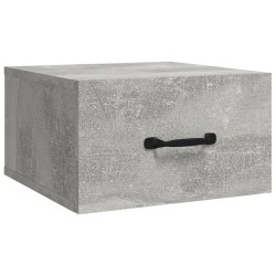Table de chevet murale Gris béton 35x35x20 cm 580761580761