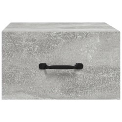 Table de chevet murale Gris béton 35x35x20 cm 580761580761