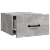 Table de chevet murale Gris béton 35x35x20 cm 580761580761