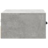 Table de chevet murale Gris béton 35x35x20 cm 580761580761